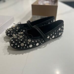Jessica Simpson Black Studded Kids Dress Shoes